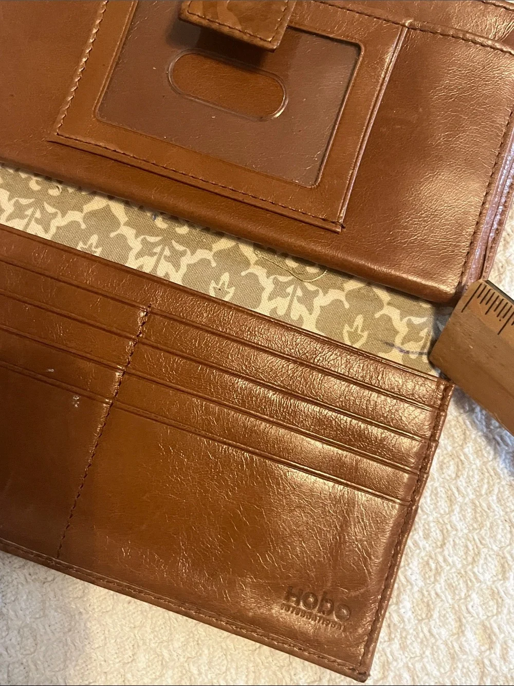 HOBO Embossed Leather Wallet